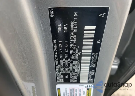 2025 Lexus Nx 350 Base from USA, damaged, VIN 2T2AGCEZ2SC079135